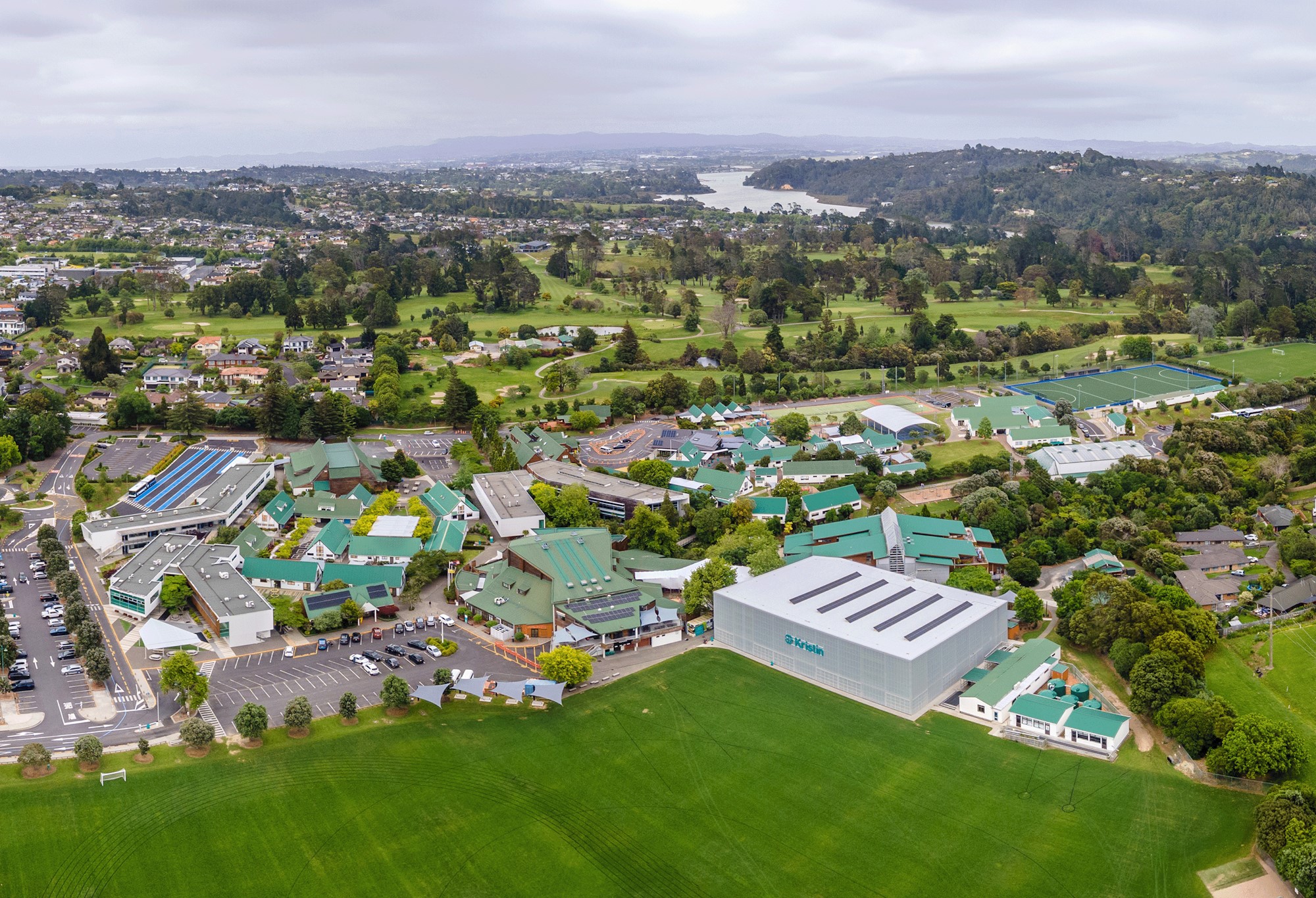 Birds-eye-view of Kristin School
